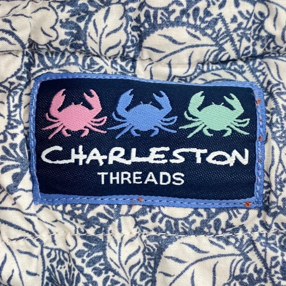 Charleston Threads Patchwork Madras Plaid Shorts Mens 36 Multi Color Cotton